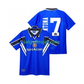 Manchester United CANTONA 7 Fodboldtrøjer Retro 3. sæt 1996 1998 Kort ærmer